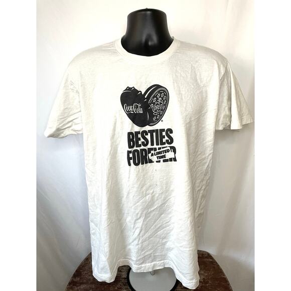 Coca-Cola x Oreo Besties Forever Collab Tee White L - Picture 1 of 7